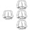 4Pcs Durable Stainless Steel Fire Sprinkler Covers Silver 8