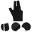 4Paren Zwarte Draagcomfort Pool Cue Gloves Met Open Drie Design 5