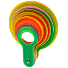 4Sets Plastic Fruit Maatcirkel Set Voor Appels, Sinaasappel En Citrus