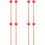 4Pairs Universal Drum Mallets Ergonomic Handle Music Sticks 6