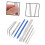 1 Set Needle Set Braid Tool Lace Kit Keychain Weaving Needle Keychain Accessories Braiding Needle Braid Accessories 6