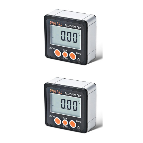2Pcs Lightweight Digital Angle Finder with Aluminum Frame for Lab Use 1