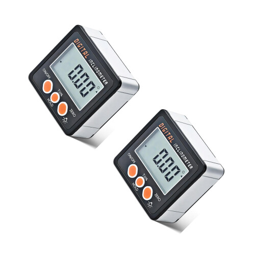 2Pcs Lightweight Digital Angle Finder with Aluminum Frame for Lab Use 2