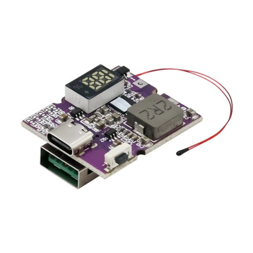 22.5W Power Bank Bidirectional Fast Charging Mobile Power Module for Lithium Battery Charger Support PD/QC, Type-C+USB 2