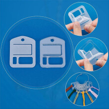 30pcs Acrylic Embroidery Floss Drop, Clear Embroidery Thread Organizers Slim Floss Bobbins -Stitch Thread Bobbins