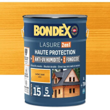 Lasure 2 in 1 Hochschutz - Satin Eiche gold - BONDEX - 5 L