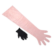 24 Pairs Deer Field Dressing Gloves Kit, PE & Nitrile, Long & Short