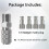 Kit de Conector Adaptador de Liberação Rápida para Aerógrafo com 4 Conexões Macho 1/8 Polegadas Macho para Badger-Aerógrafo 3