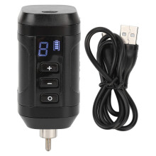 Bateria de lítio multifuncional sem fio para tatuagem, com visor digital LED, voltagem ajustável e porta RCA, ideal para artistas que trabalham em