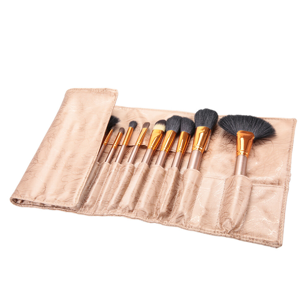 Portable Makeup Brushes Set, Foundation to Highlighting Tools, Soft Synthetic Cruelty Free Bristles, Nylon Fibers for Seamless Application