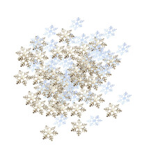 Snowflake Confetti Decors Lovely Table Decorations for Party Holiday W