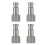 Kit de Conector Adaptador de Liberação Rápida para Aerógrafo com 4 Conexões Macho 1/8 Polegadas Macho para Badger-Aerógrafo 5