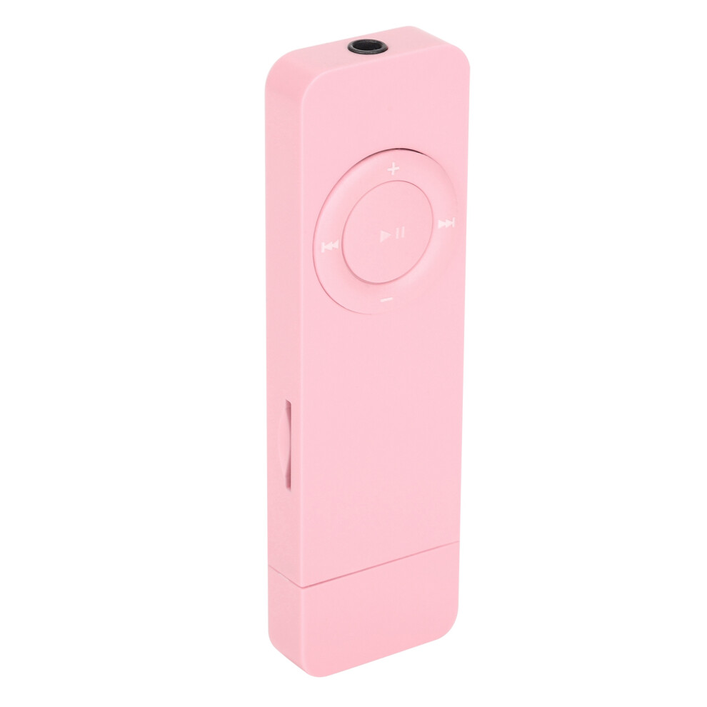 Portable Mp3 Music Player 16Gb With Lanyard Compact And Lightweight Pink 4041377812724