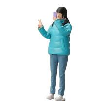 1/64 Scale People Figures DIY Crafts for Micro Landscapes Photography