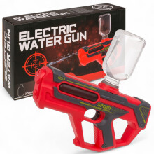Electric Water Gun for Children  Adults  200 ml Tank  Range 57 m  Powerful Water Fun for Garden, Beach  Outdoor Action (Red)