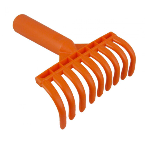 Small Yard Leaf Rake Lightweight 9 Tines Garden Rake Ergonomic Rake fo