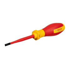 Bosch Professional VDE Flachschraubendreher 5,5x100 (zertifiziert bis 1 000 V, isoliert mit thermoplastischem Elastomer (TPE))