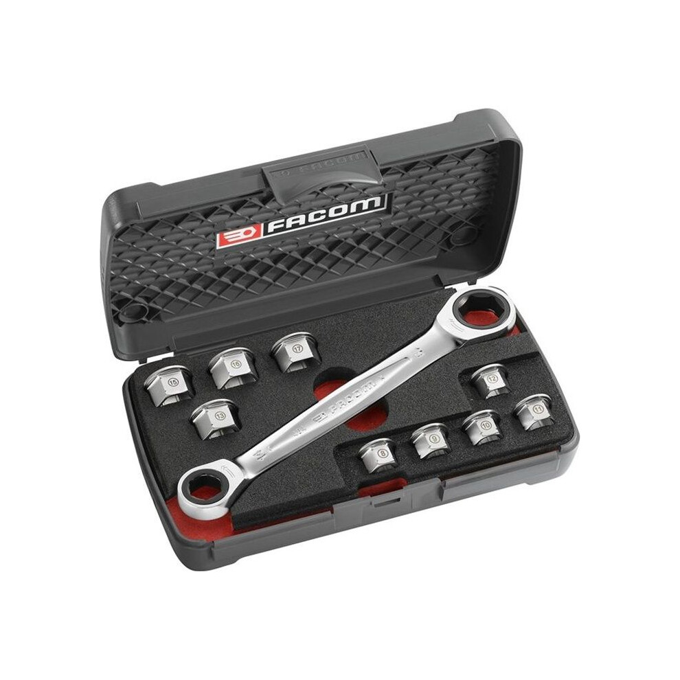 Facom 464.J1PG Socket Spanner Set 11 Pieces in Storage Box