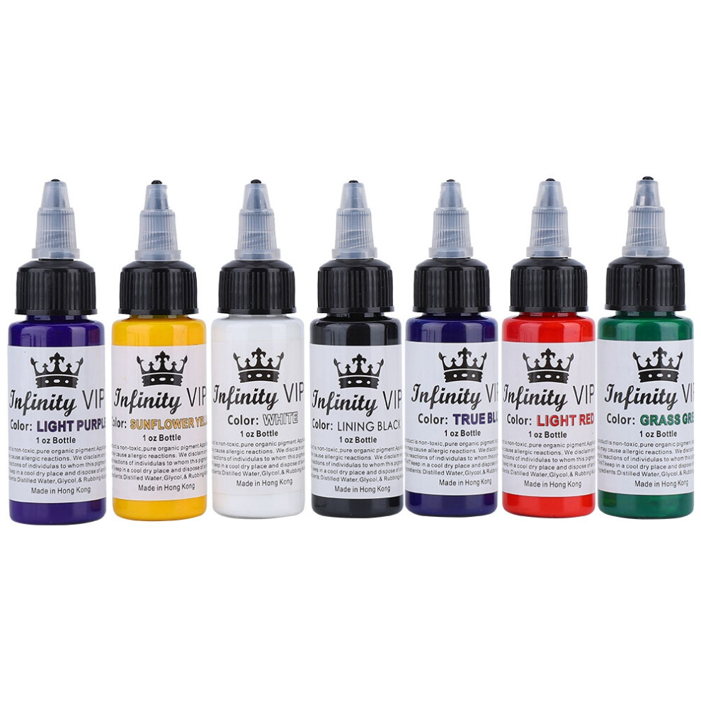 Masterpiece Tattoo Ink Set, Sterilized & Hygienic For Optimal Safety, Vibrant USA-Origin Pigments Assure Professional Quality, 7Colors To Spark
