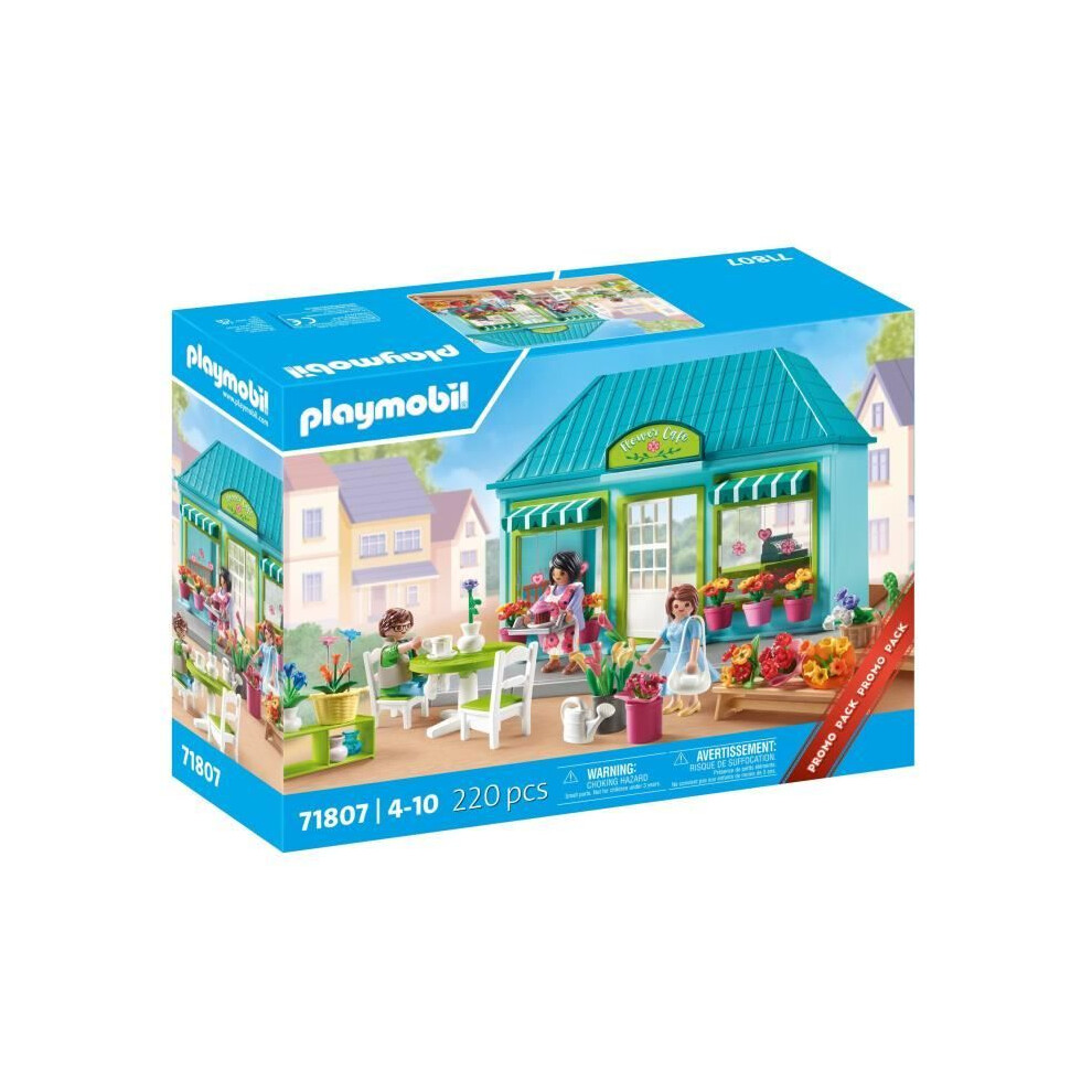 Playmobil 71807 Florist Shop And Tea Room, My Life In The City, Promo Pack, 220 Pieces, Suitable From 4 Years Old