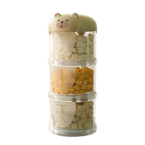 Boîte de stockage d'aliments pour animaux de compagnie,-Beige 3