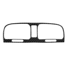 3D Arc Edge Carbon Fiber Trim Decal, gemakkelijk schoon te maken, krasbestendige zelfklevende consoleventilatiekap, compatibel met BMW X6 E71
