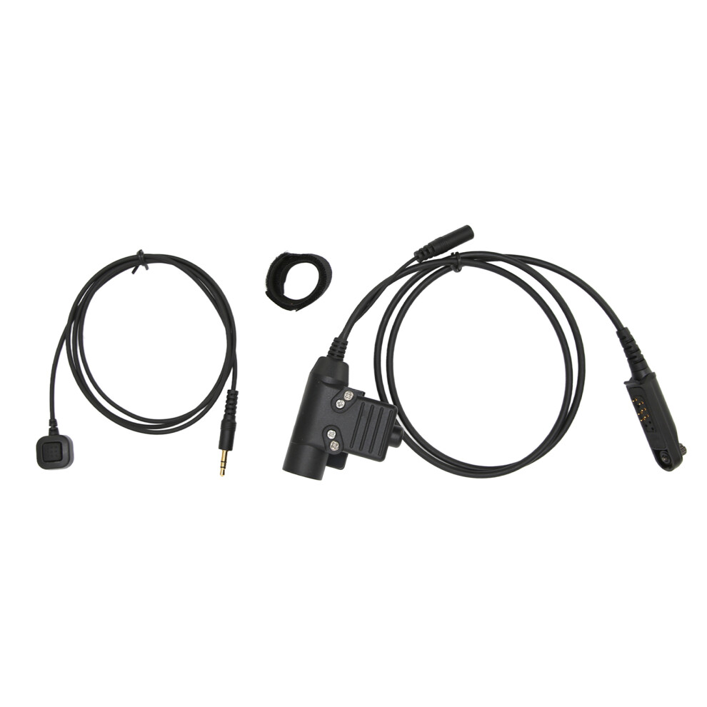 Discreet Communications Tactical Throat Mic For Baofeng Uv9r, Universal Compatibility With High Sensitivity Air Ducts For Stealthy Operations 9012494894684