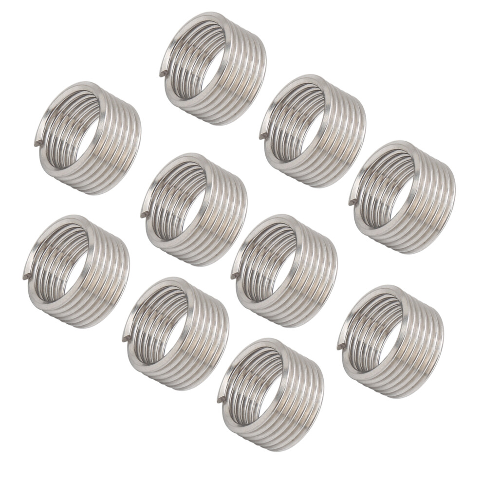 10Pcs Steel Thread Repair Inserts M18 X 21D For Strong, Durable Threads 4911378961410