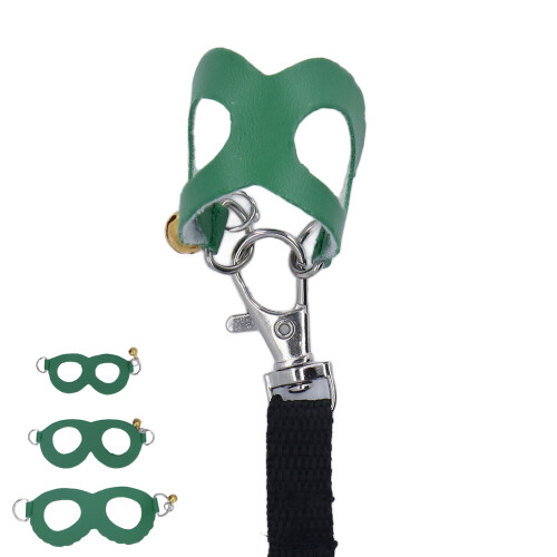 Adjustable Leather Chest Strap Hamster Harness with Bells 3 Sizes