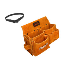 Leather Tool Belt Pouch Waist Bag for Car Maintenance Utility Tool Org