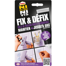 Kleber Fixation - PATTEX - 2970856 - Kein Nagel und keine Schraube - Fix &amp; Defix - Tube - 44g