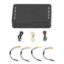 Rear View Camera Adapter Cable Flexible Installation Seamless Connection Durable Material DC Power Stable Power Supply Clear Signal Transmission Wire