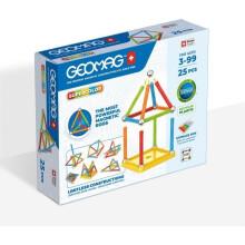 Magnetic construction game - GEOMAG - Supercolor - 25 pieces - Magnetic - From 3 years old