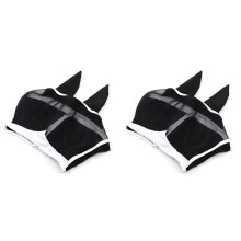 2X Horse Mask Adjustable Breathable Anti-UV Anti-Mosquito Pet Eye Protection Mesh Anti-Fly Protective Cover M