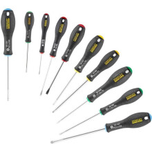 10-teiliges Schraubendreherset - STANLEY FATMAX - FMHT0-62128 - Elektriker + Mechaniker + Phillips + Pozidriv