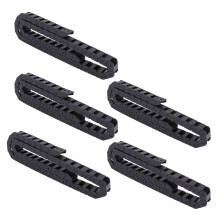 5pcs 10 x 20mm 1M Open  Both Side Plastic Towline Cable Drag Chain