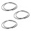 3Stck 3mm Black Rubber Necklace with Stainless Steel Closure - 22 Inch 1