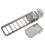 Versatile Clothes Hanger Rack with Suction Cup-Transparent Gray 1