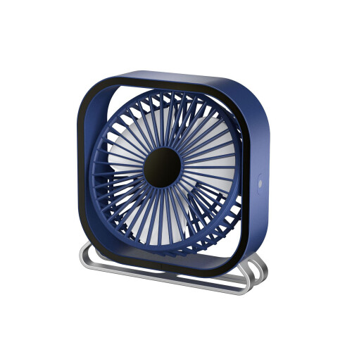 USB-Tischventilator, Mini-Tischventilator, 180 drehbar,-Blau