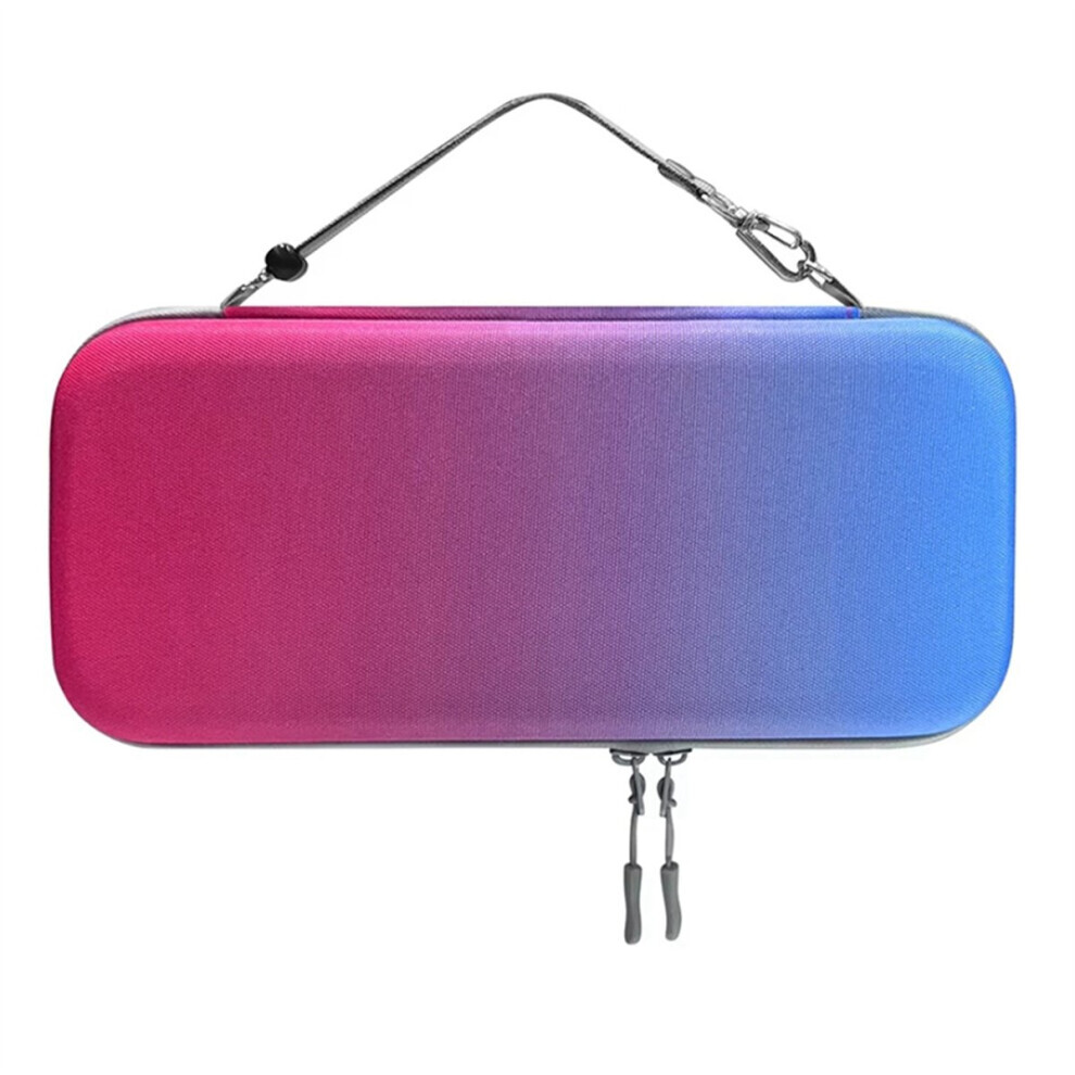 Red/Blue Travel Carrying Case For Switch 2 Host Protective Portable Hard Shell With Dual Zipper Ergonomic Handle