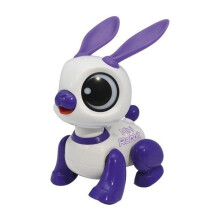 Power Rabbit Mini - Robot con effetti luminosi e sonori, controllo con battito di mani, ripetizione