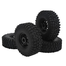 Pneus para Crawler RC Off-Road de 1,9 Polegadas com Textura Profunda, Textura Macia, Forte Aderência, Pneus de Borracha de Alta Qualidade para Axial