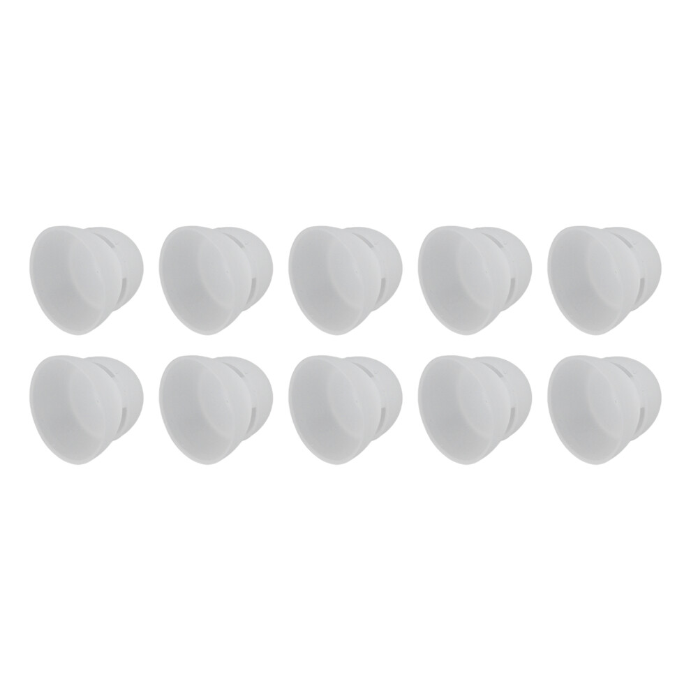 Removable 10PCS 12mm Silicone Hearing Aid Domes - Double Layer Anti-Static