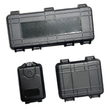 3Pcs 1/18 Action Figure Model Simulation Suitcase Chest (Black Color)