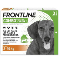 Frontline Combo Hund - Anti-Flöhe Anti-Zecken für Hund S - 2-10kg - 3 Pipetten