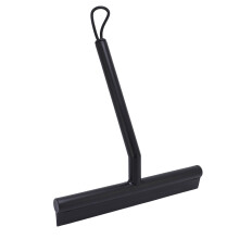 TPE PP Black Shower Squeegee with Hook & Rope for Glass Door Mirror Car Window