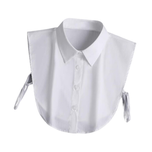 White Women False Collar Half Shirts False Collar for Sweater Apparel