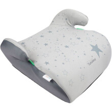 Tataway Seggiolino auto rialzato i-Size ECE R129/03 per bambini da 125 a 150 cm - Grafica stella su sfondo grigio