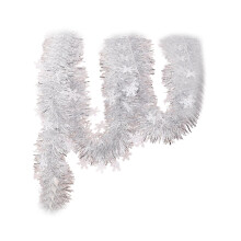 Christmas Tinsel Garland Silver Glitter for Ceiling Staircase Christma
