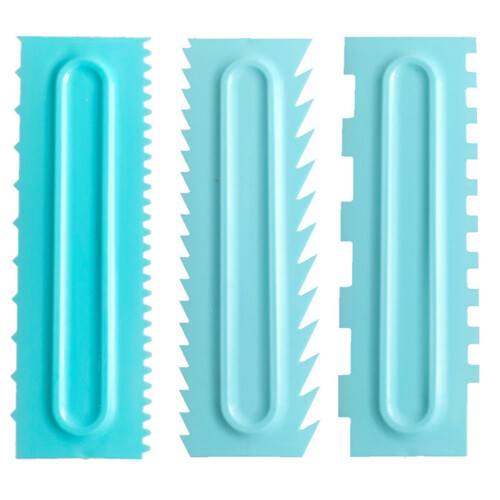 9Pcs Assorted Plastic Butter Spatulas Cake Cream Smoothers for Baking